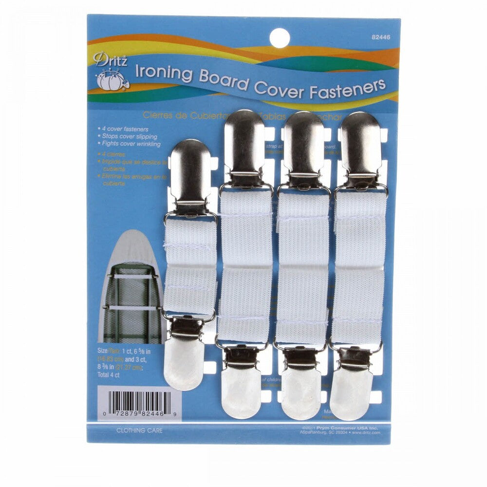 Ironing Board Cover Fasteners - Dritz | Secure No-Slip Ironing Cover Holders for quilt display and sewing room organisation