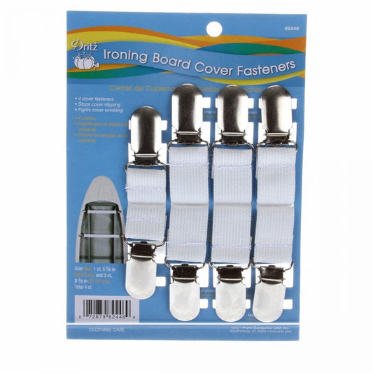Ironing Board Cover Fasteners - Dritz | Secure No-Slip Ironing Cover Holders for quilt display and sewing room organisation