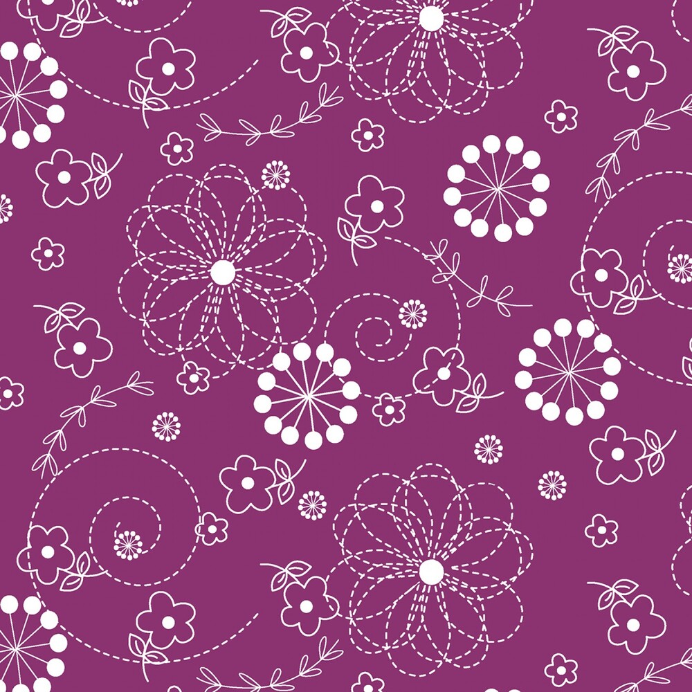 Doodles - VIOLET RED sewing and quilting product