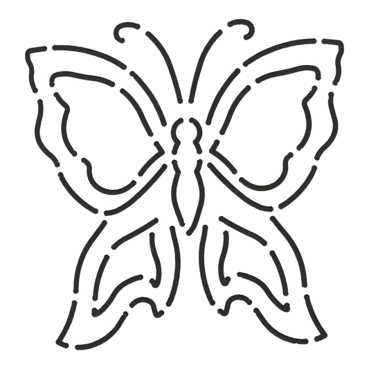 Quilt Stencil Butterfly 102 mm for precise cutting, marking and patchwork