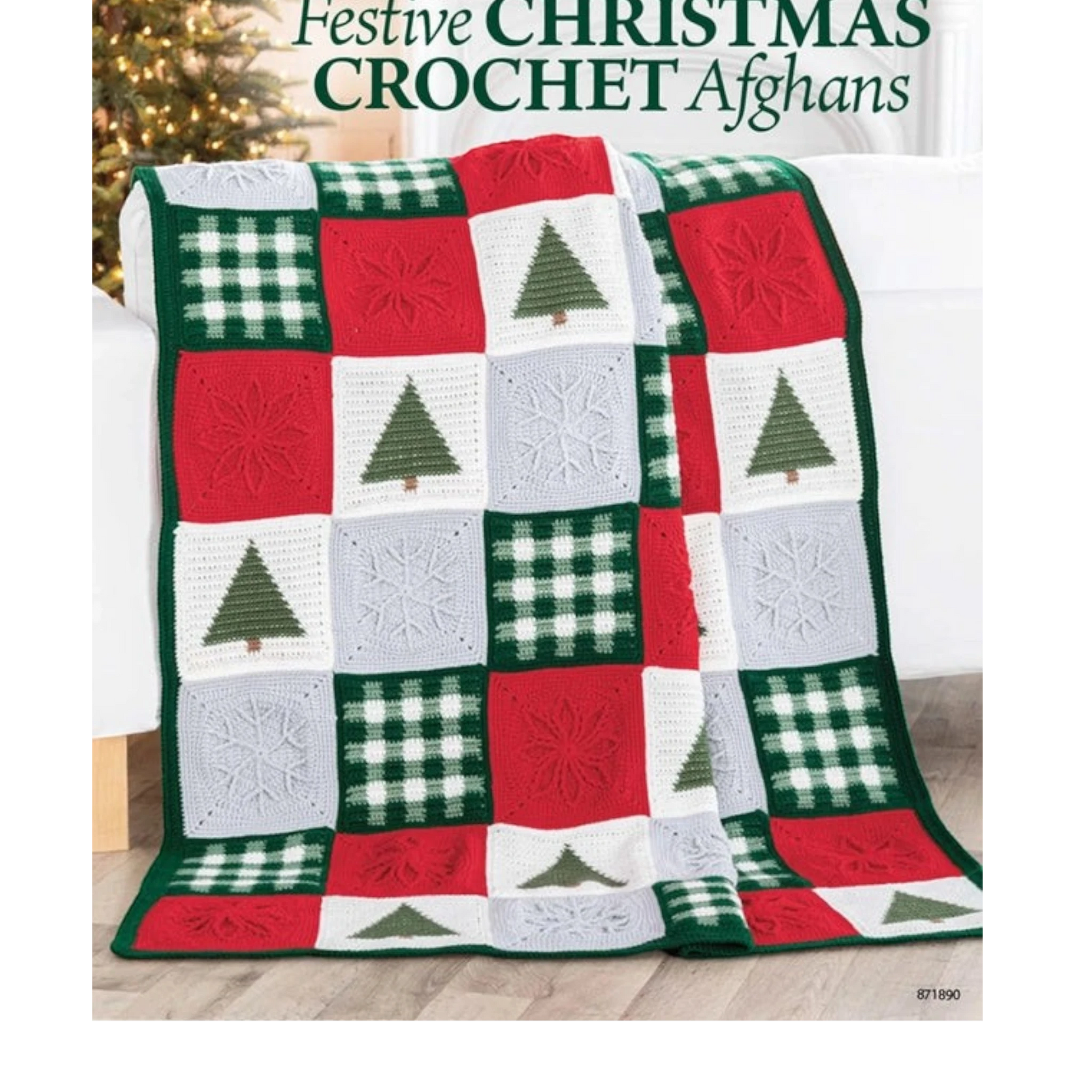 Festive Christmas Crochet Afghans Book , quilting and craft projects