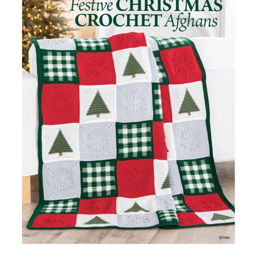 Festive Christmas Crochet Afghans Book , quilting and craft projects