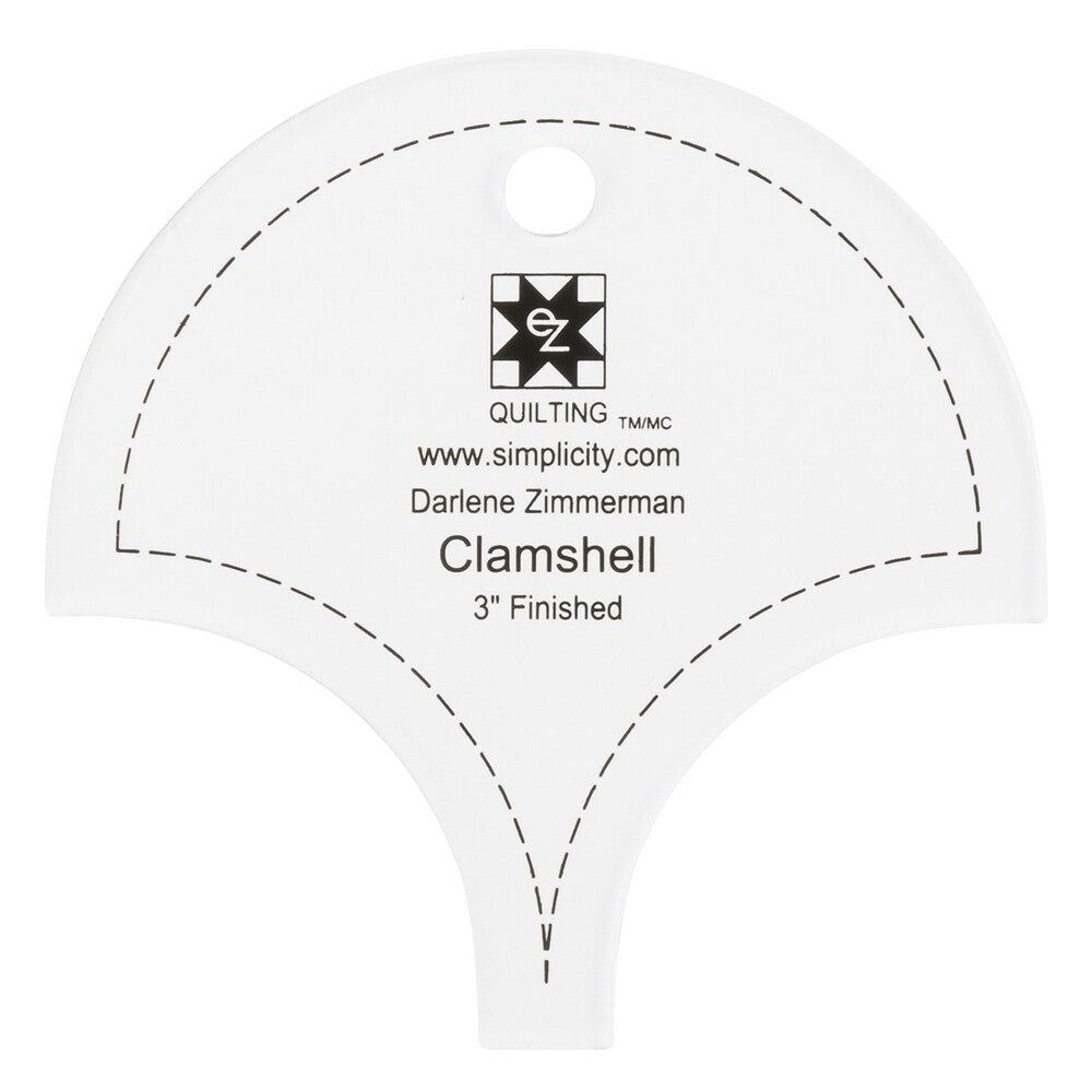 EZ 76 mm and 152 mm Clam Template for precise cutting, marking and patchwork