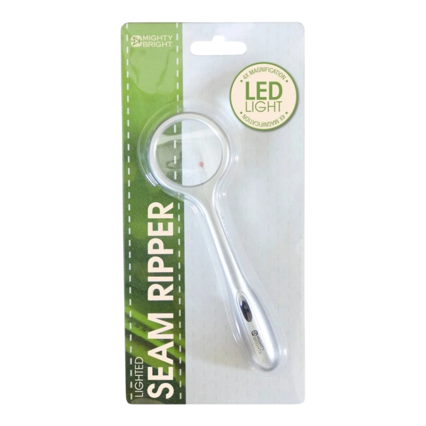 LED Lighted Seam Ripper with Magnifier Silver sewing and quilting product