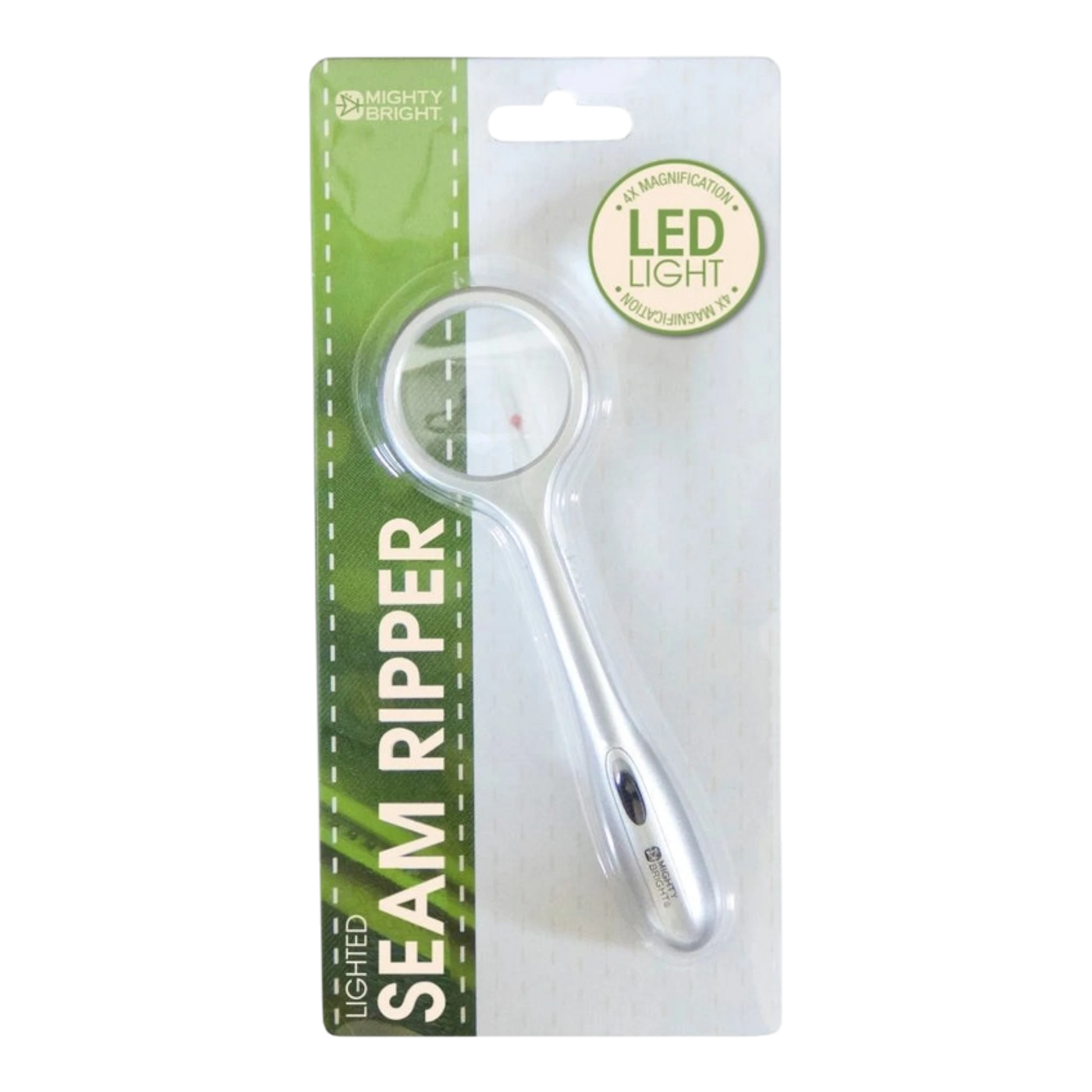 LED Lighted Seam Ripper with Magnifier Silver sewing and quilting product