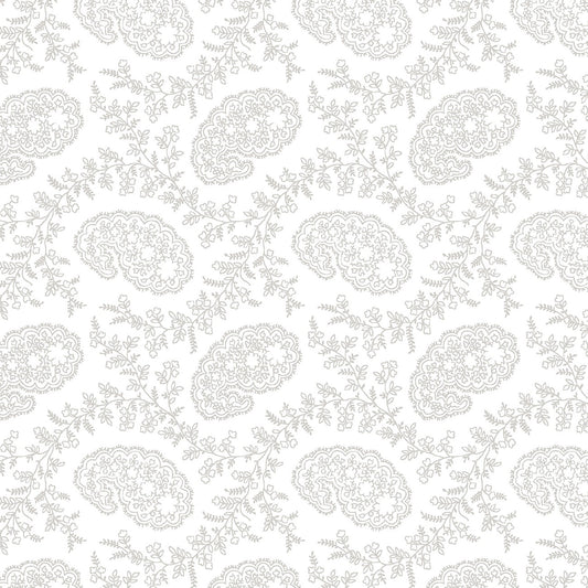 Best of Cream & Sugar – White on White Vines & Small Foulard