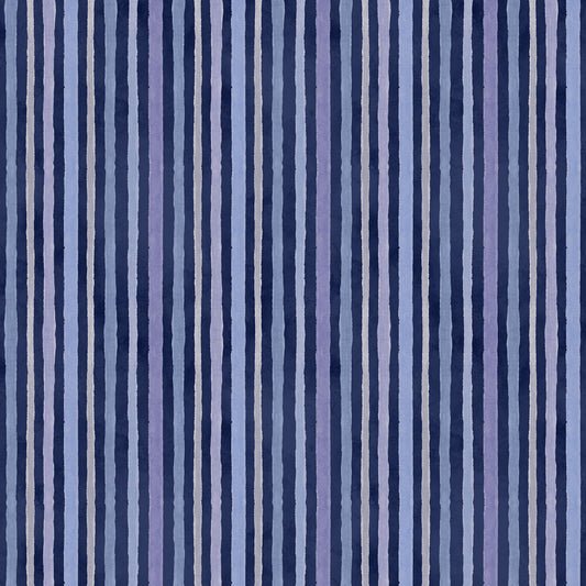 Morning Blooms - Navy Stripes sewing and quilting product