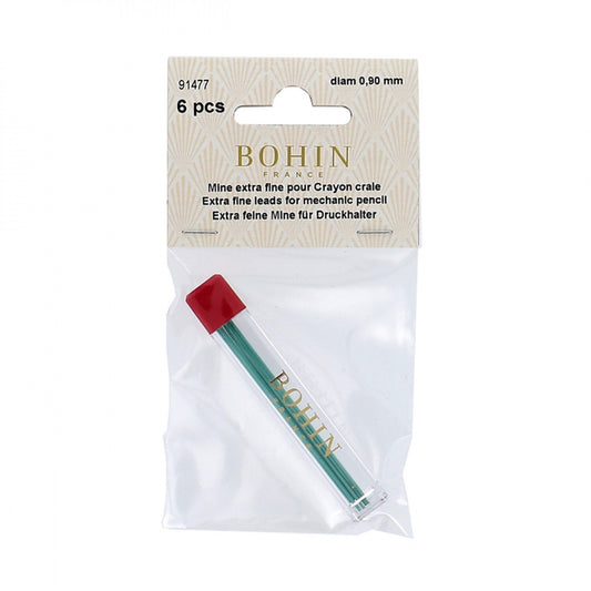 Bohin Mechanical Pencil Refill .9 mm Green , sewing and fabric marking