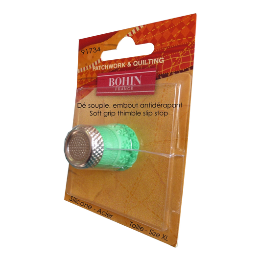 Silicon Thimble Steel Top - XL for hand sewing, quilting and needlework