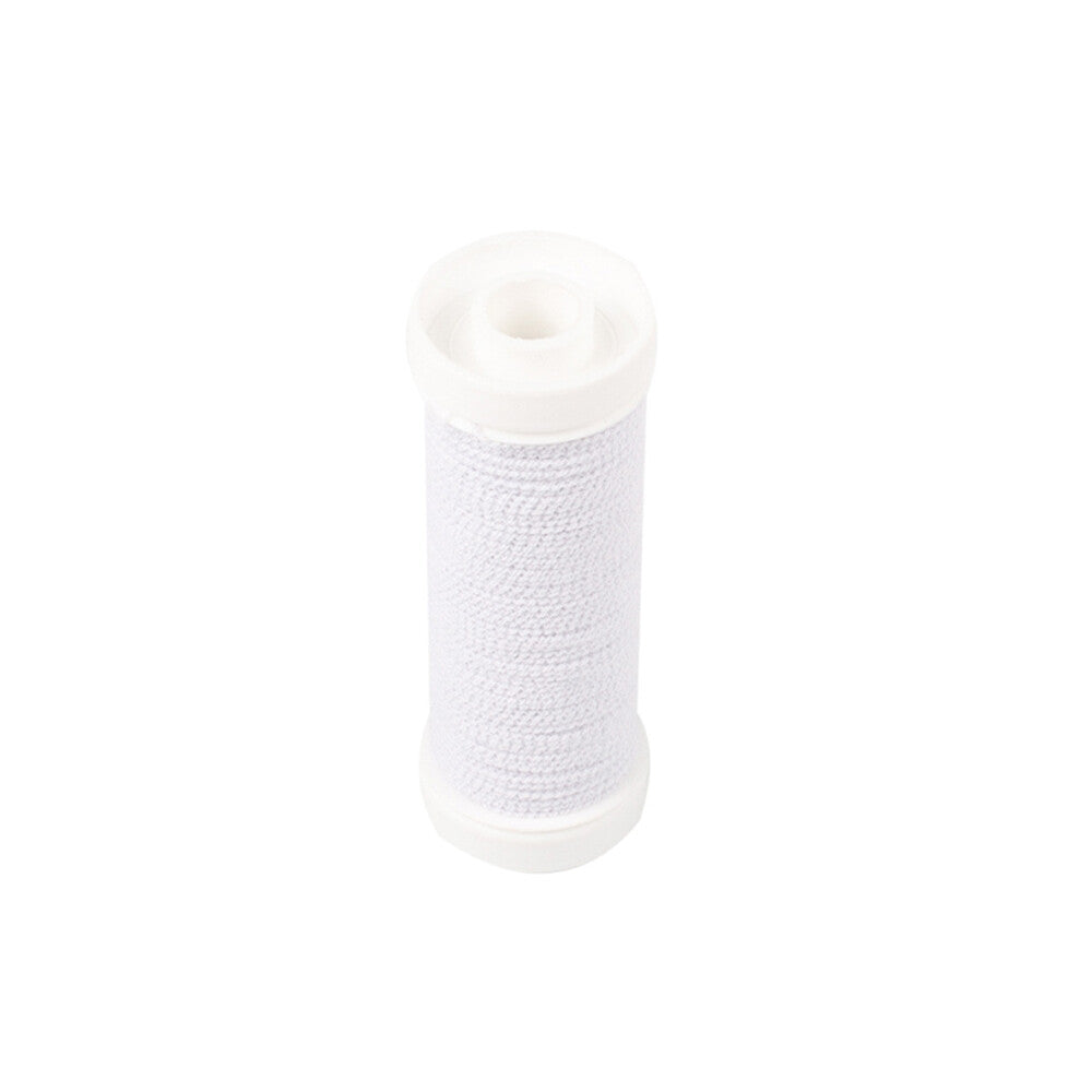 Bohin Beading Elastic Thread - White 11 yds for garments, sewing and bag making projects