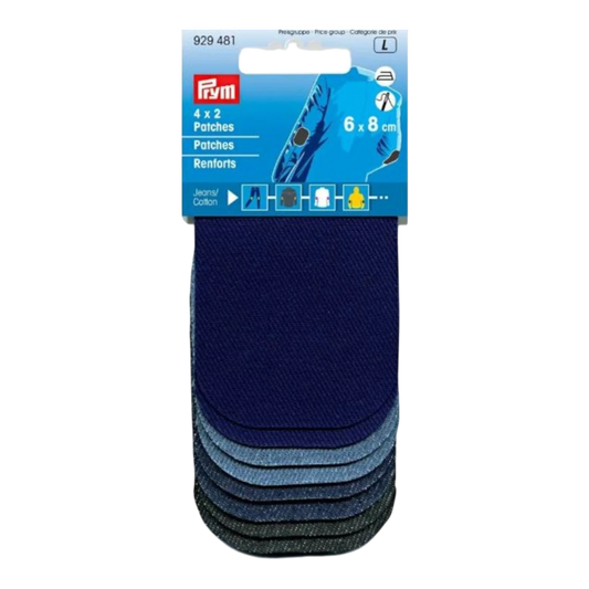 Prym Denim Patches for garment repair, mending and sewing projects