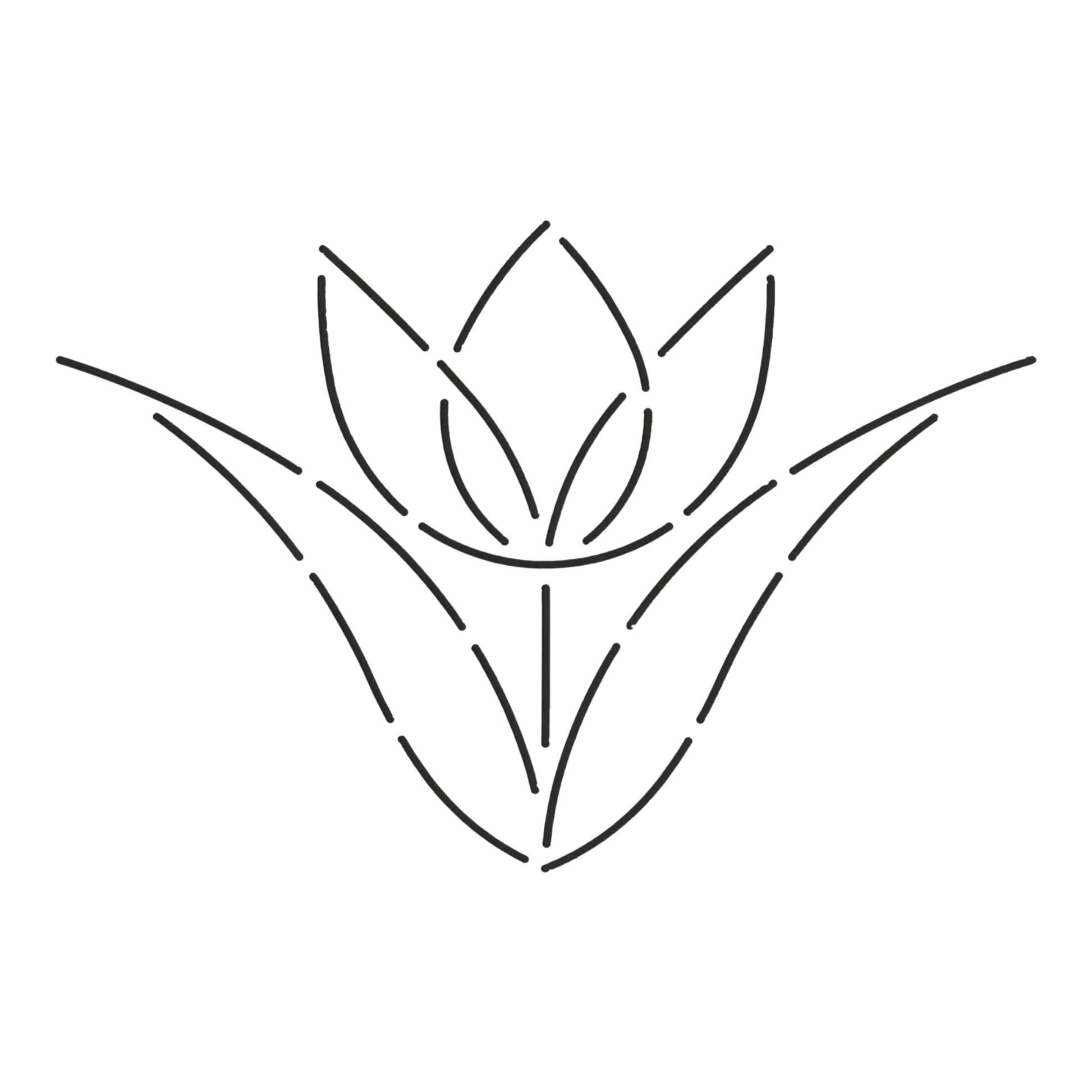 Quilt Stencil Single Tulip for precise cutting, marking and patchwork