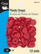 Snaps-Plastic Red Heart for bag making and sewing projects