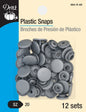 Snaps-Plastic Silver Round for bag making and sewing projects