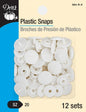 Snaps-Plastic White Round for bag making and sewing projects