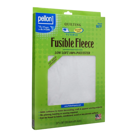 Fusible Fleece Pellon 22 x 36 inches for applique, sewing and craft projects