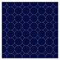Cosmo Sashiko Cotton & Linen Precut Fabric - Circle Design- Navy