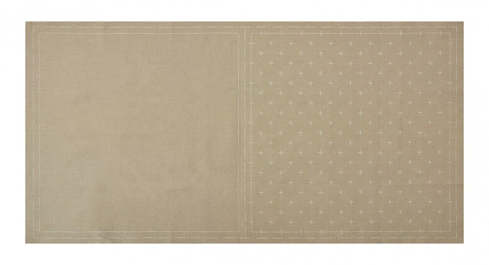 COSMO Sashiko Cotton & Linen - Kasuri - Gray for patchwork, quilting and sewing