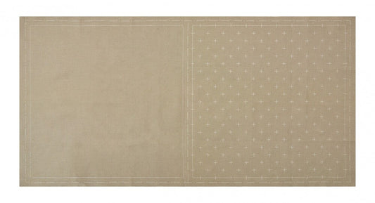COSMO Sashiko Cotton & Linen - Kasuri - Gray for patchwork, quilting and sewing