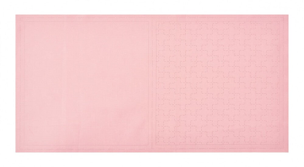 COSMO Sashiko Cotton & Linen - Cross - Coral for patchwork, quilting and sewing