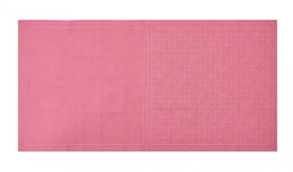 COSMO Sashiko Cotton and Linen Cross - Plum