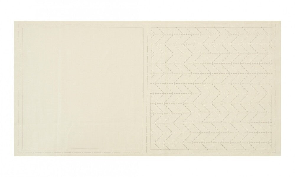 COSMO Sashiko Cotton & Linen - Herringbone - Off for patchwork, quilting and sewing