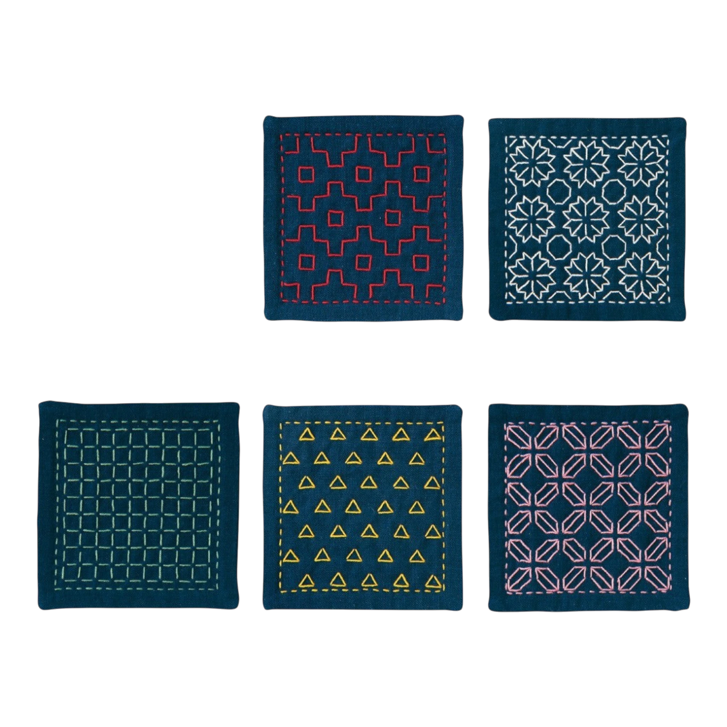 Sashiko Hitomezashi Coaster Kit - SK-424