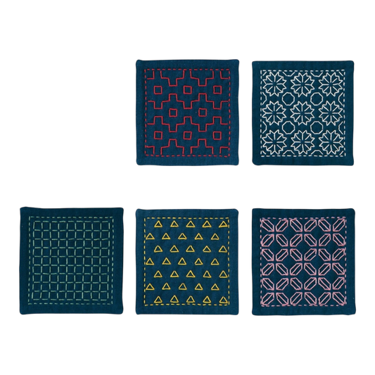Sashiko Hitomezashi Coaster Kit - SK-424