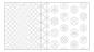 Pre-stencilled Sashiko Fabric Many Patterns Navy Blue