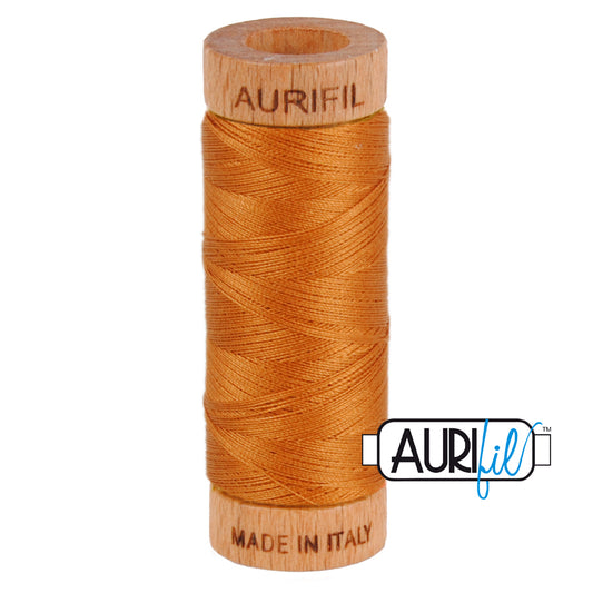 Aurifil Mako 80wt Cotton Thread Solid Cinnamon for patchwork, quilting and sewing