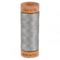 Aurifil Mako 80wt Cotton Thread Solid Stainless Steel for patchwork, quilting and sewing