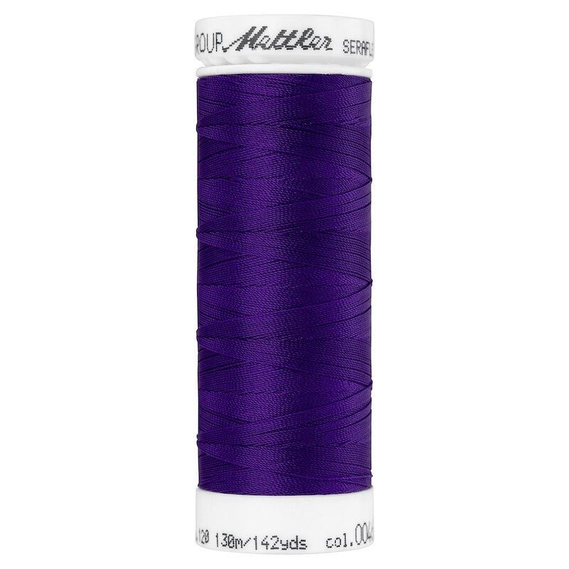 Seraflex Elastic Thread - 0046 Deep Purple for garments, sewing and bag making projects