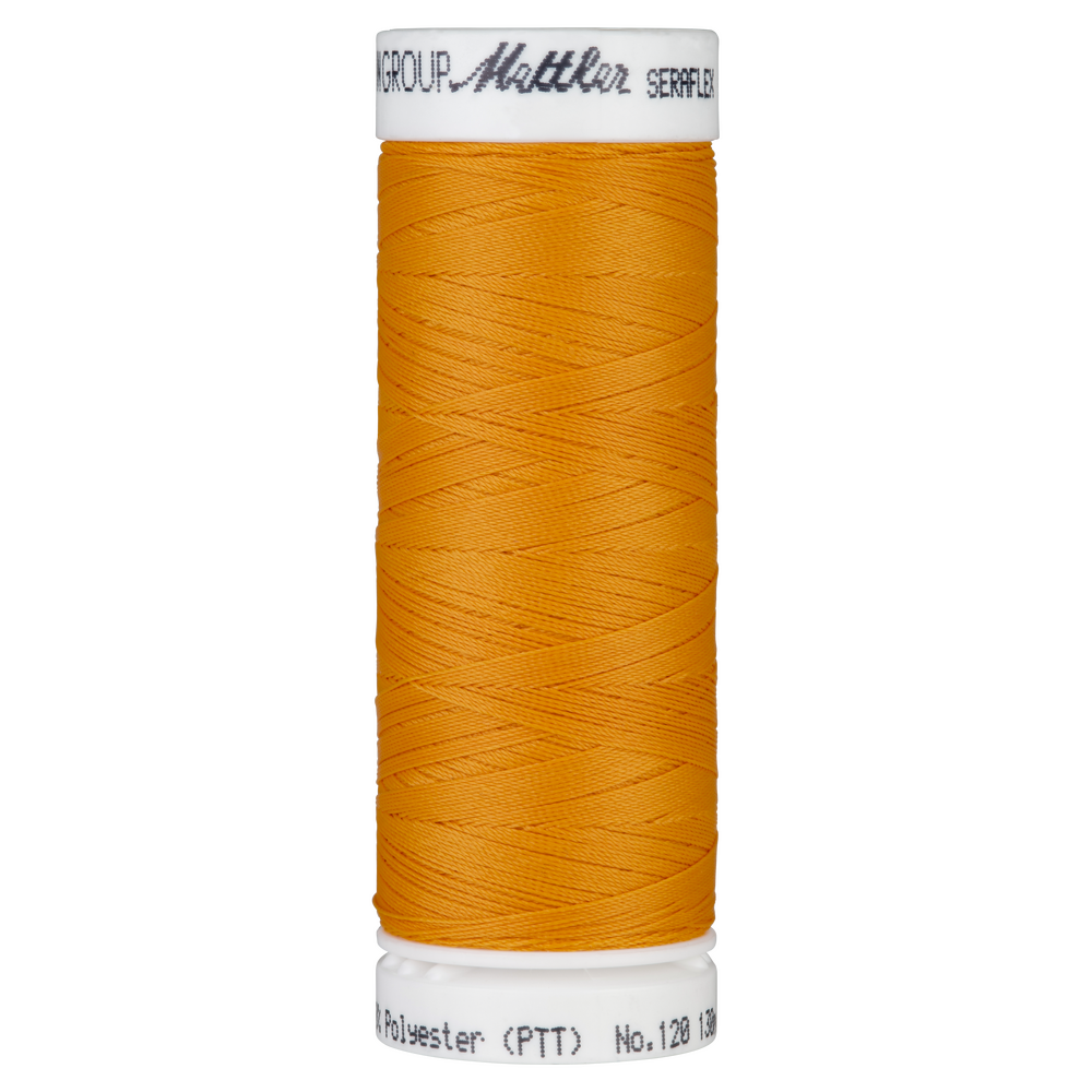 Seraflex Elastic Thread - 0122 Pumpkin for garments, sewing and bag making projects