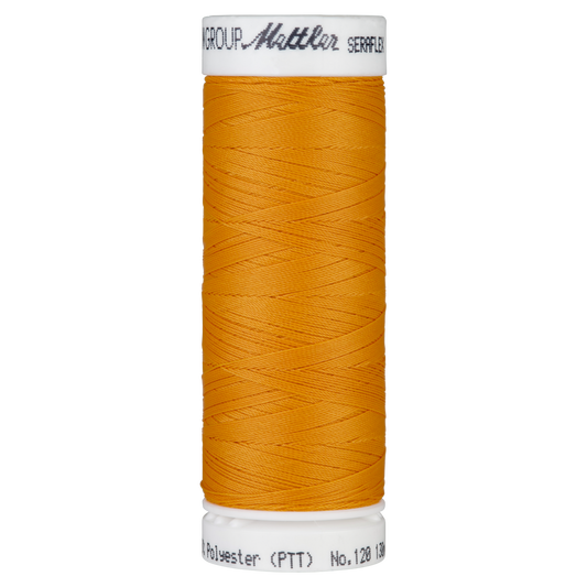 Seraflex Elastic Thread - 0122 Pumpkin for garments, sewing and bag making projects