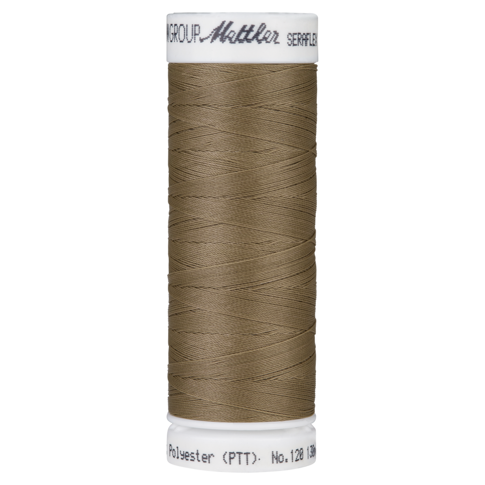 Seraflex Elastic Thread - 0387 Brown Mushroom for garments, sewing and bag making projects