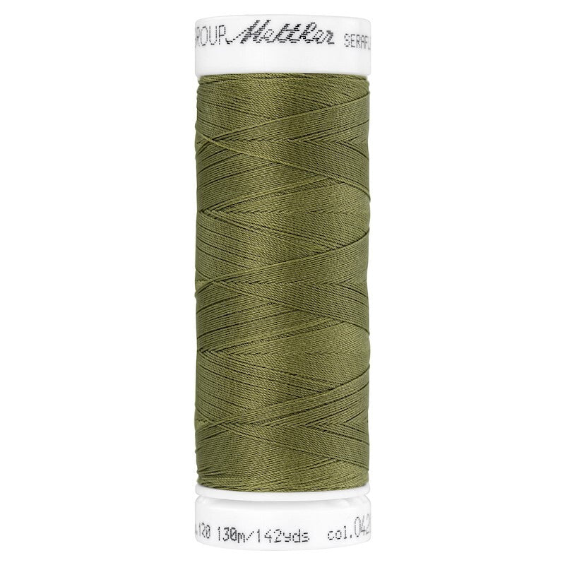 Seraflex Elastic Thread - 0420 Olive Drab for garments, sewing and bag making projects