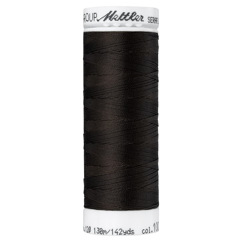 Seraflex Elastic Thread - 1002 Very Dark Brown for garments, sewing and bag making projects