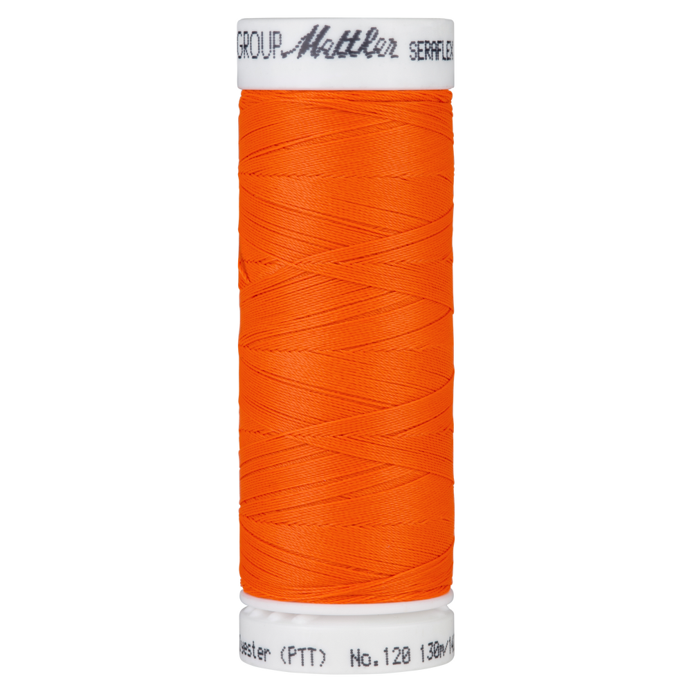 Seraflex Elastic Thread - 1428 Vivid Orange for garments, sewing and bag making projects
