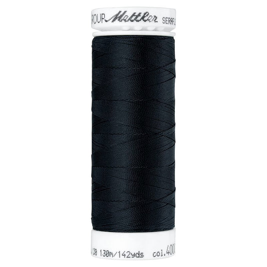 Seraflex Elastic Thread - 4000 Black for garments, sewing and bag making projects