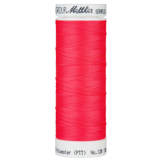 Seraflex Elastic Thread - 8775 Vivid Coral for garments, sewing and bag making projects
