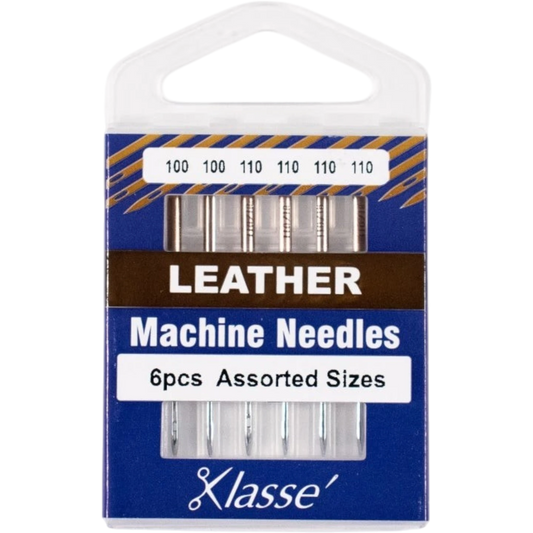 Klasse Leather Needle Sizes 100/16 (x2) and 110/18 (x4)