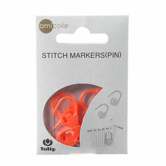 Stitch Markers - Tulip & Orange , sewing and fabric marking