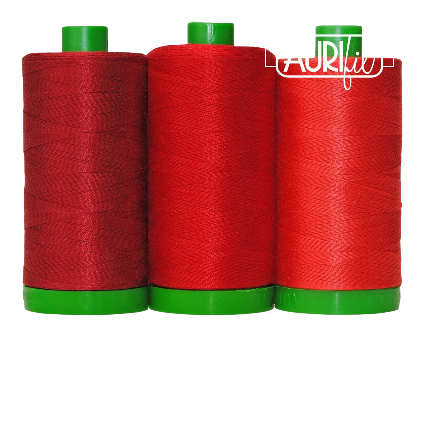 Aurifil 3pc Set Red Panda 40wt , piecing and stitching