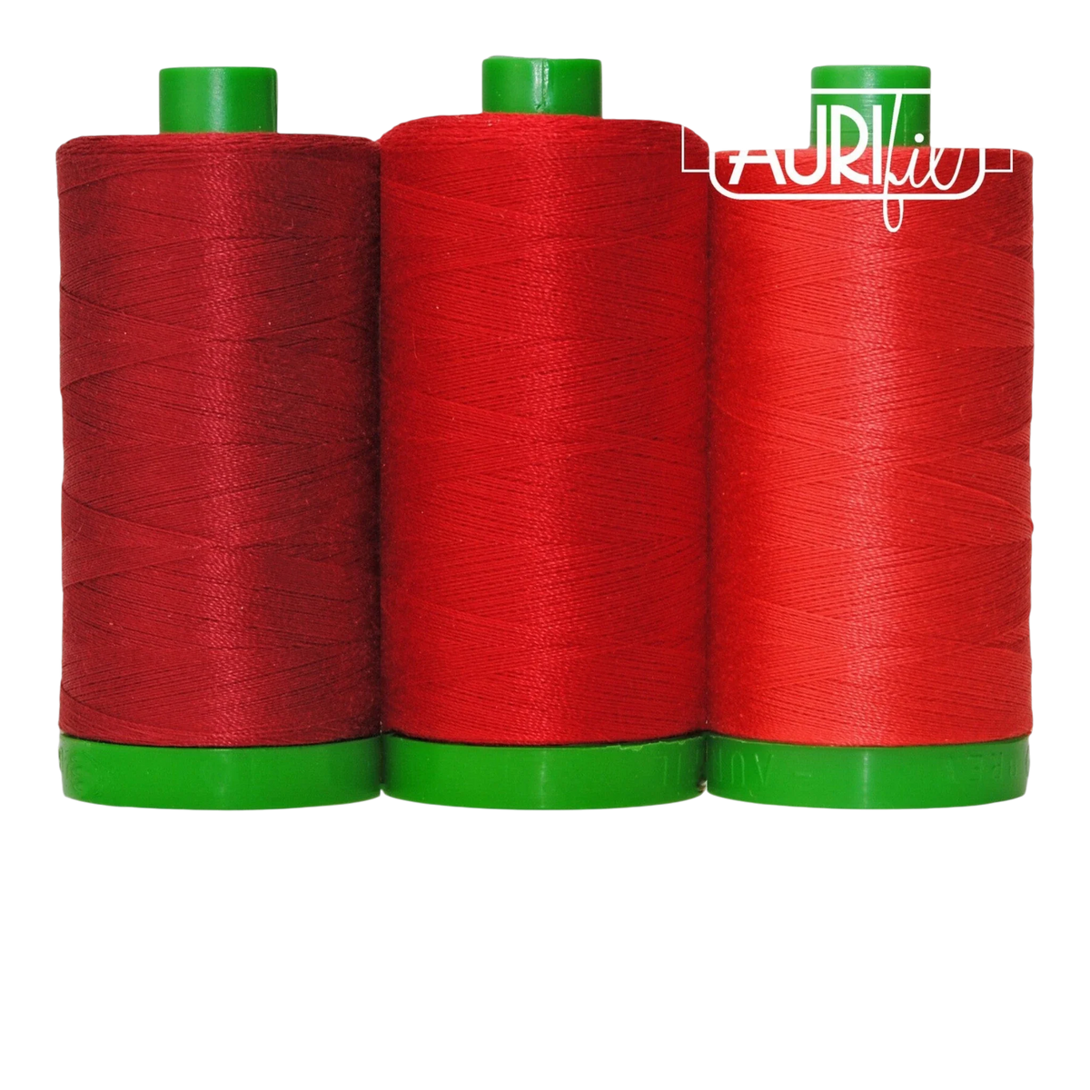 Aurifil 40wt 3-Spool Set Red Panda