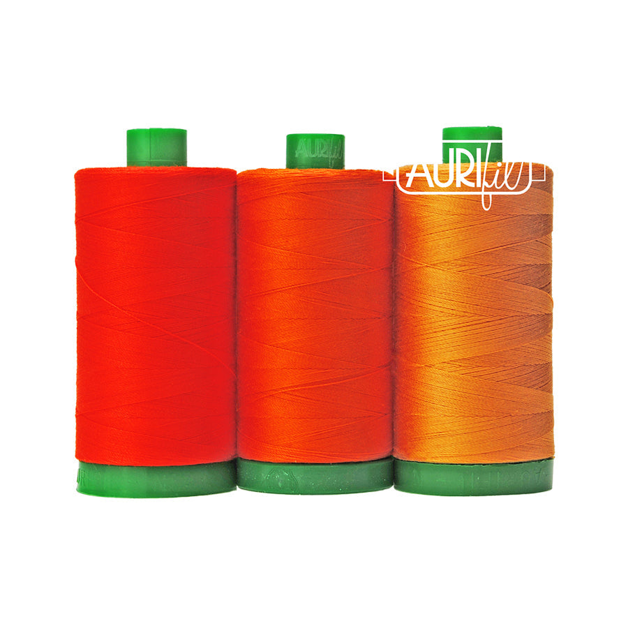 Aurifil 40wt 3-Spool Set Sumatran Tiger