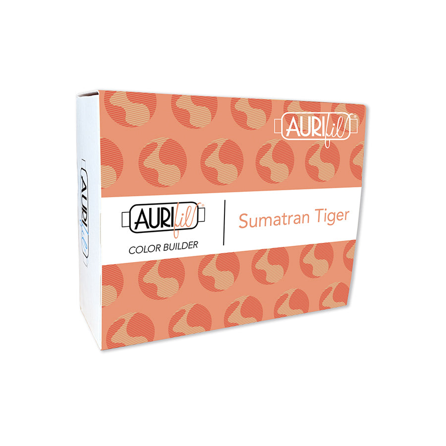 Aurifil 3pc Set Sumatran Tiger 40wt , piecing and stitching