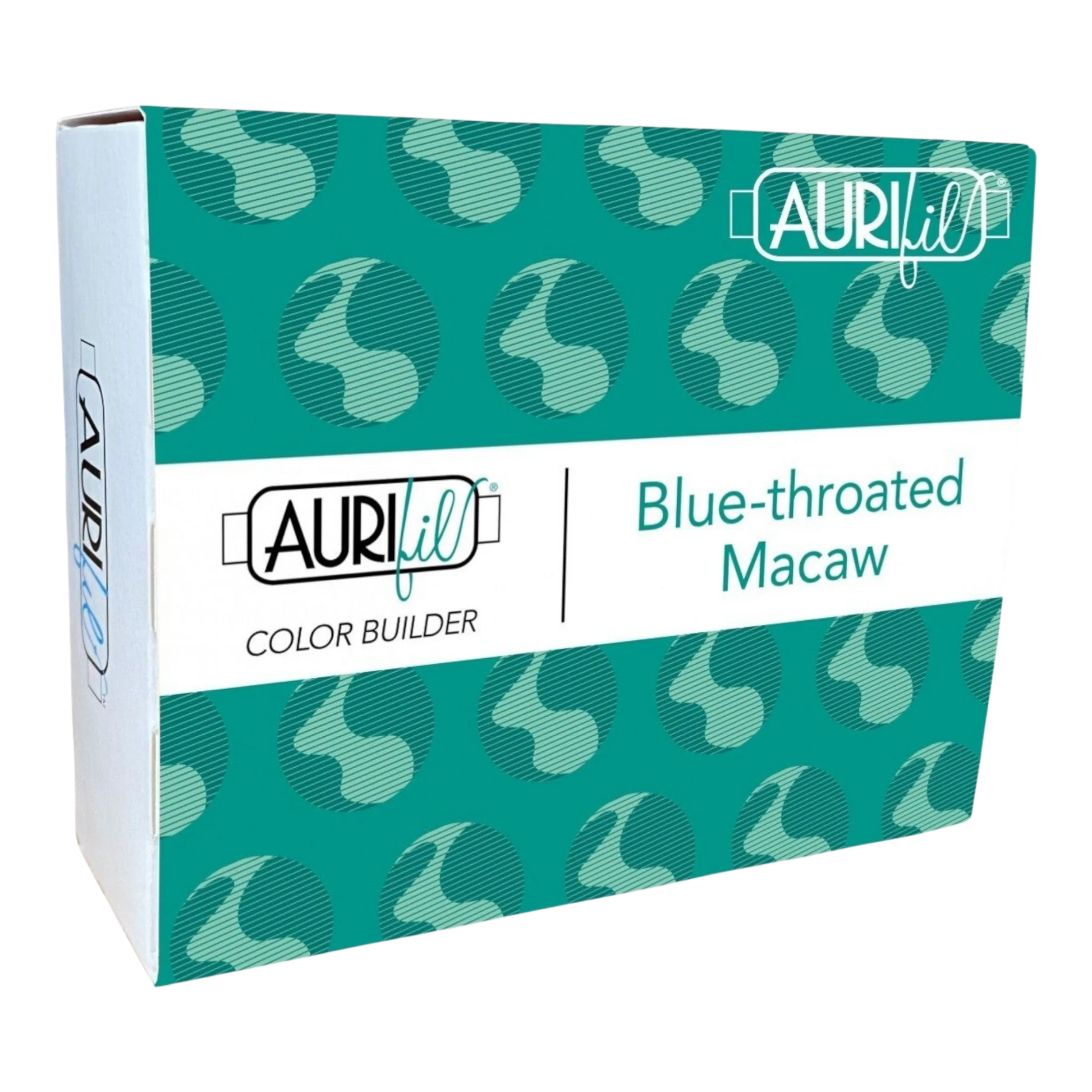 Aurifil 3pc Set Blue Throated Macaw Teal 40wt , piecing and stitching
