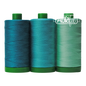 Aurifil 40wt 3-Spool Set Blue Throated Macaw Teal