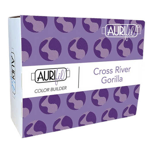 Aurifil 3pc Set Cross River Gorilla 40wt , piecing and stitching