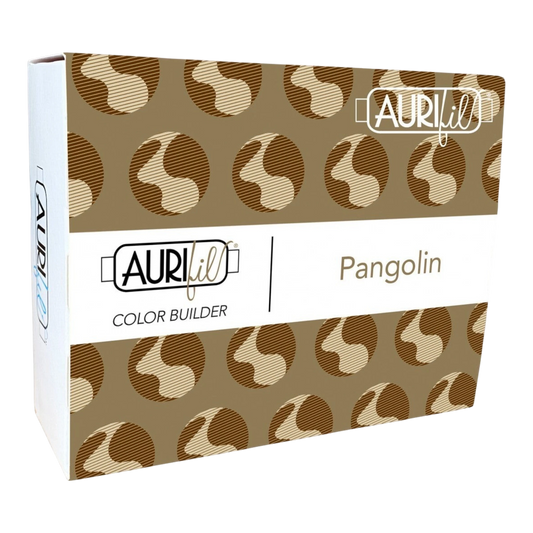 Aurifil 3pc Set Pangolin Brown 40wt , piecing and stitching
